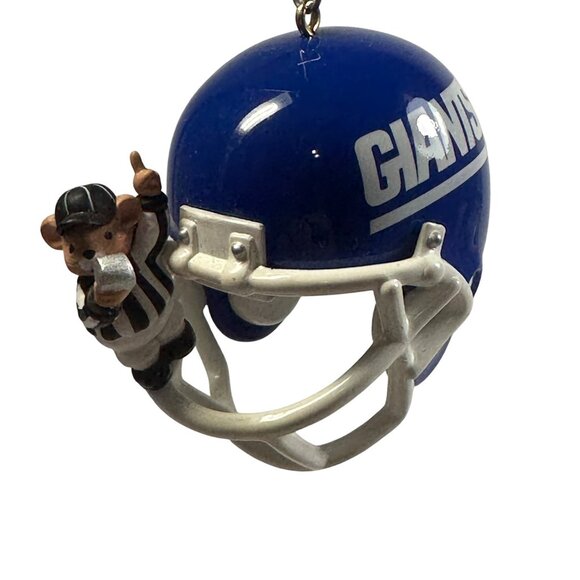 Hallmark Other - Hallmark Keepsake NFL Ornament 1998 NY Giants Helmet W/Mouse Referee Christmas
